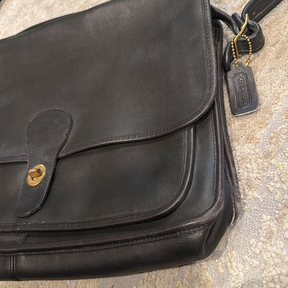 VTG coach station briefcase black made in New York in great shape for age - Picture 4 of 15